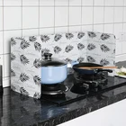 Кухонная Сковорода в скандинавском стиле, защита от брызг масла, разделитель брызг, защита от брызг, доска из алюминиевой фольги, защитная крышка для газовой плиты