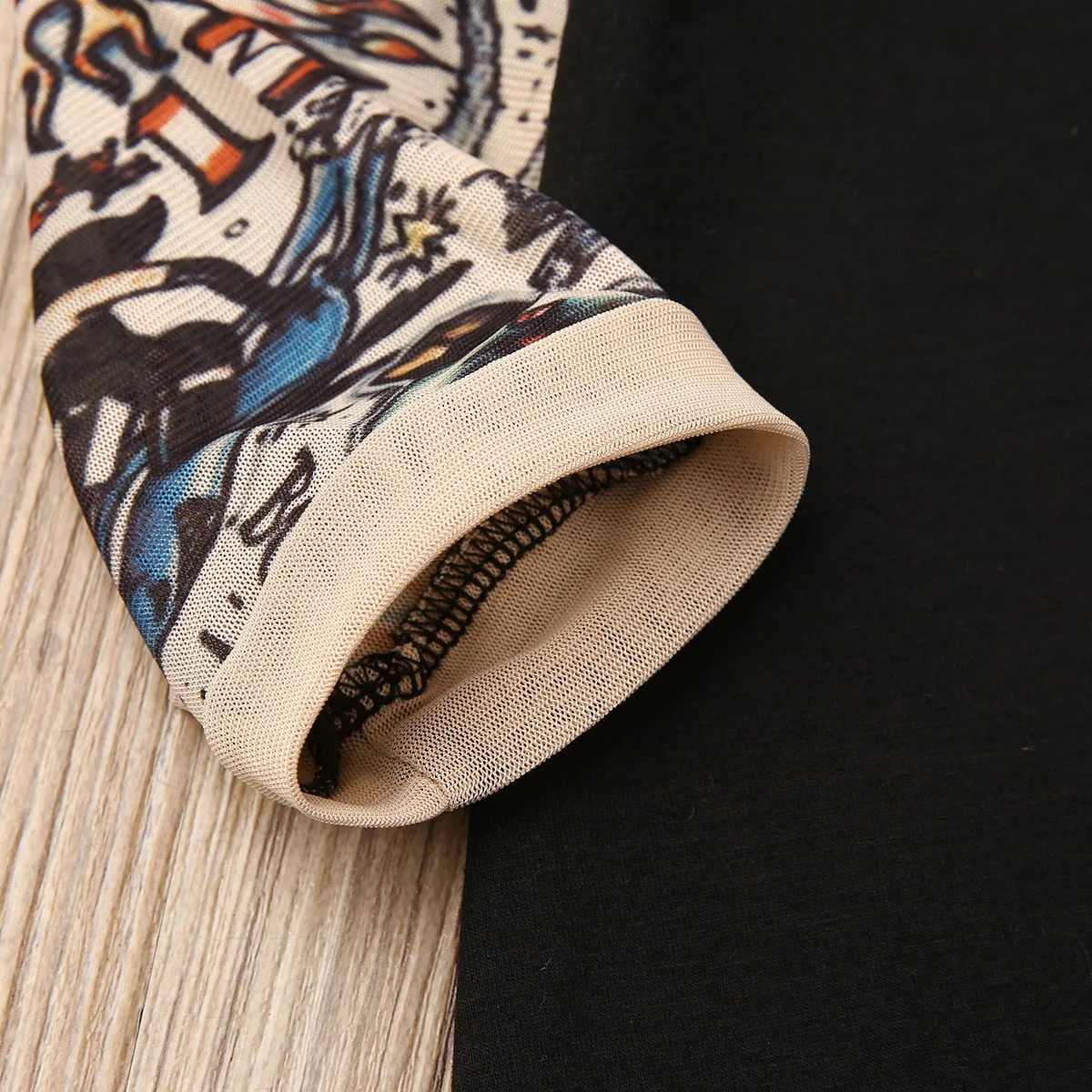 

Newborn Baby Girl Boy Romper Long Sleeve Print Jumpsuit Autumn Toddler Kids Patchwork Print Suit Clothes Outfit