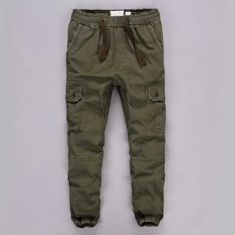Deep Army Fashion Camo Joggers Cargo Pants Men Casual Cotton Loose Baggy Harem Pants Military Army Style Outdoor Trousers Man Clothes - Цвет: Deep Army