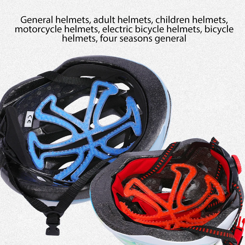 

Bike Unisex Riding Helmet Replacement Liner Shock-Absorption Foam Lining Pads Thick Cushion Padding Accessories Blue