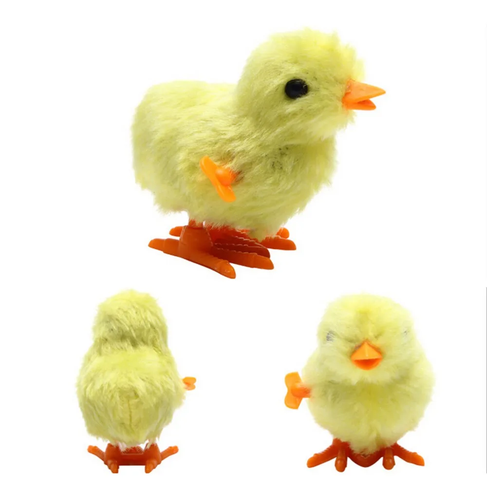 

Заводная игрушка, плюшевая заводная курица, Классическая Игрушка, 1 шт.