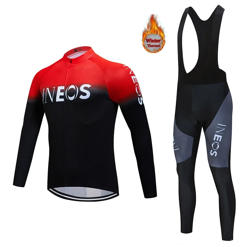 Ineos2020 Велоспорт Мужская Джерси велосипед Открытый горный одежда теплый плюс
