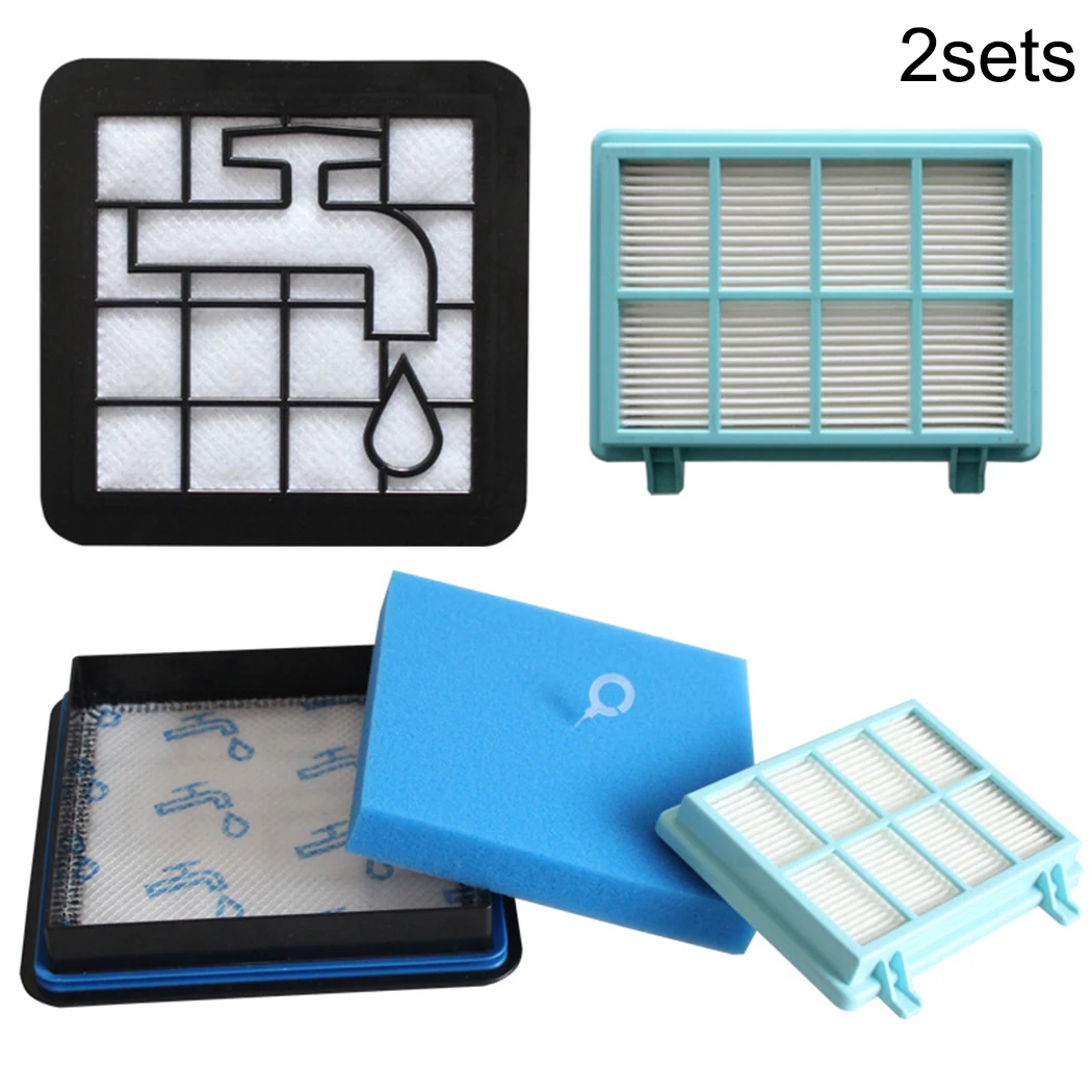 

Compact Filter Set Allergy Filter Washable For Philips FC8010/01 FC9331/09