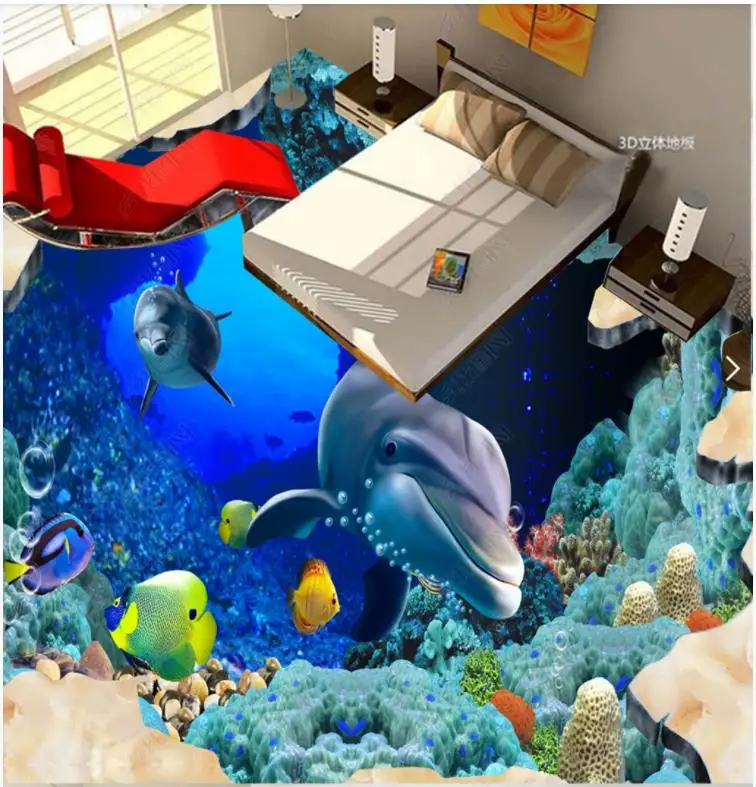 Самоклеящиеся водонепроницаемые напольные обои на заказ настенные наклейки