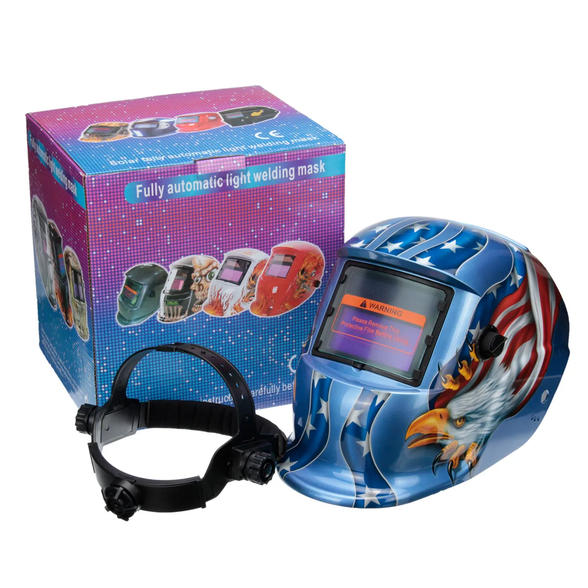 

AUDEW Solar Automatic Darkening Welding Helmet Adjustable Range 4/9-13 for MIG MMA ARC TIG Electric Mask Welder Protective Gear