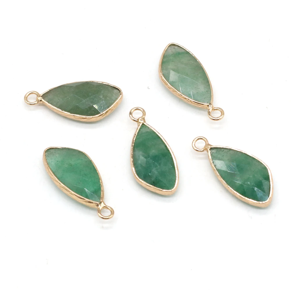 

Natural Irregular Semi-precious Stones Green Fluorite Pendant Boutique Making DIY Fashion Charm Necklace Bracelet Gift