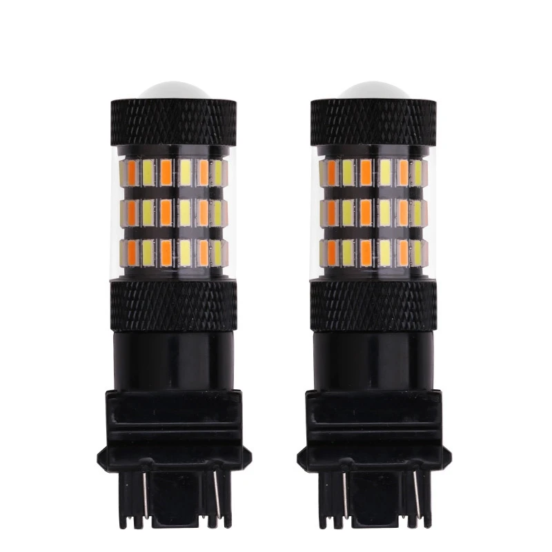1 шт. 1157 3157 7443 4014 60 SMD янтарный белый светодиодный T20 T25 BAY15D светильник с поворотным