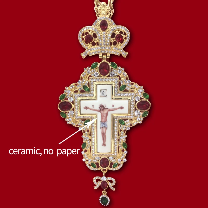 Новый серебряный крест русская греческая распятье религиозное икона