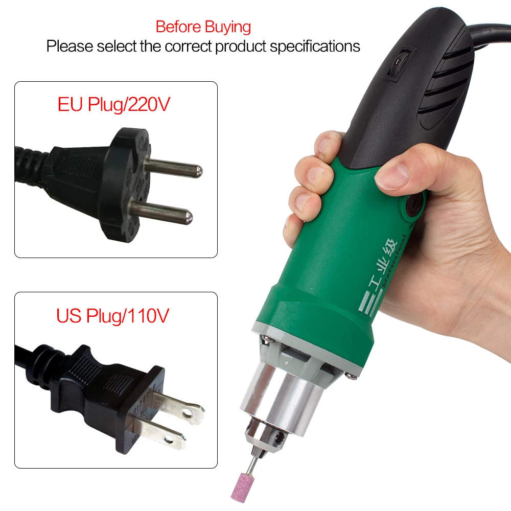 480W 110V/220V High-power Electric Drill Rotary Power Tool Engraving Machine With 6 Variable Speed 30000RPM | Инструменты