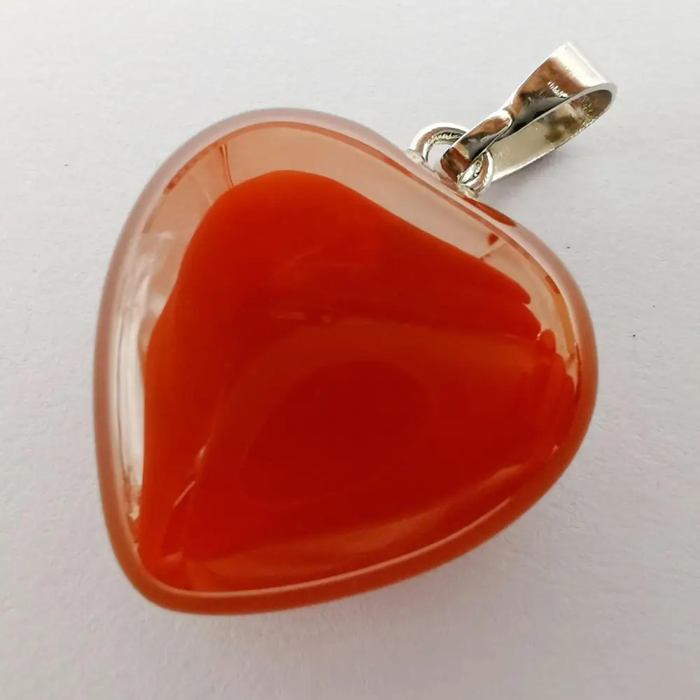 Натуральная красная Бриллиантовая подвеска Lucky Jewelry S3025|stone gem|stone heart pendantnatural stone