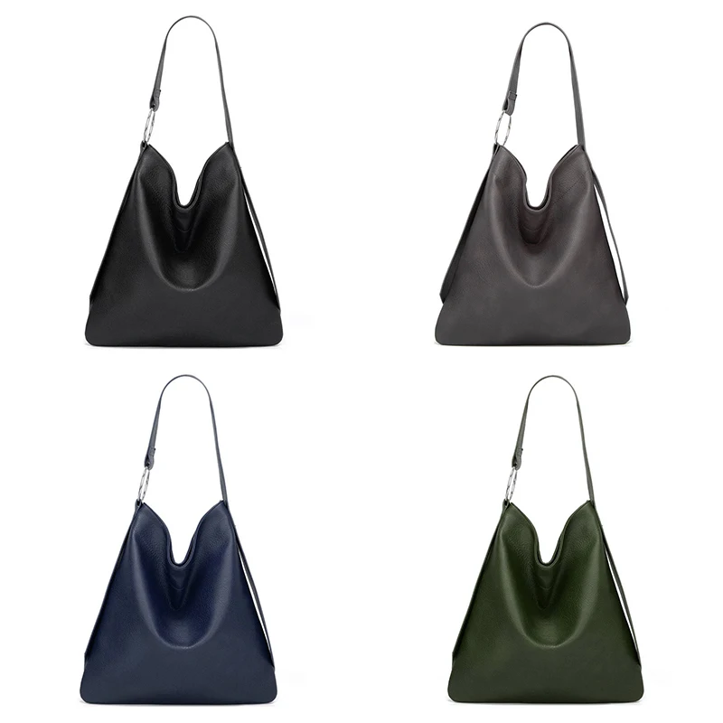 Повседневная вместительная сумка тоут Funmardi из мягкой искусственной кожи сумки