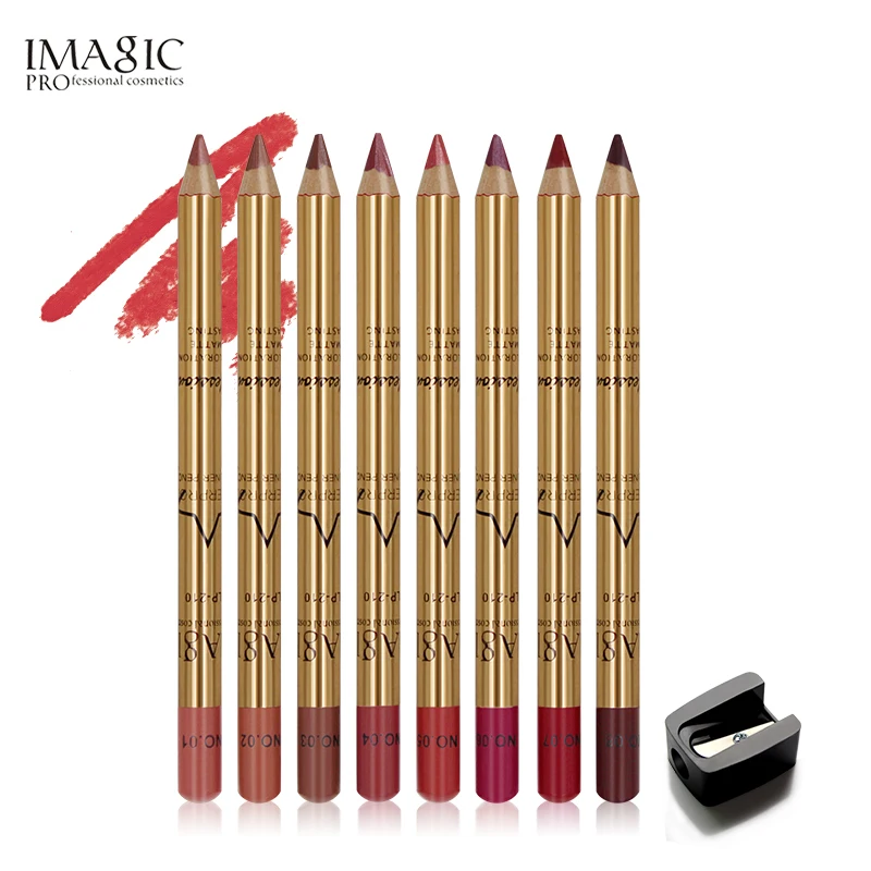 IMAGIC 8 шт./компл. набор ручек для губ стойкий карандаш красивый очаровательный