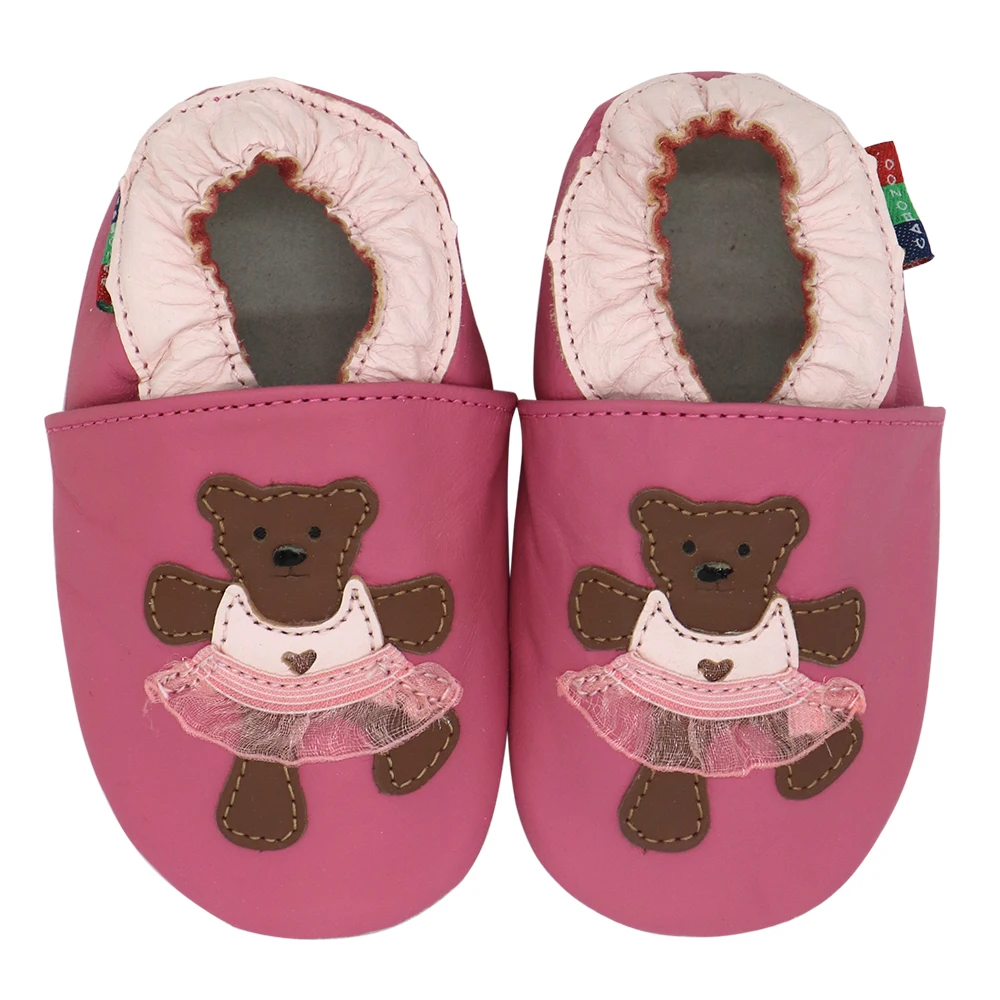 Carozoo-zapatillas de piel de oveja suave para beb&eacute;s, zapatos infantiles para primeros pasos, para ni&ntilde;os y ni&ntilde;as-1