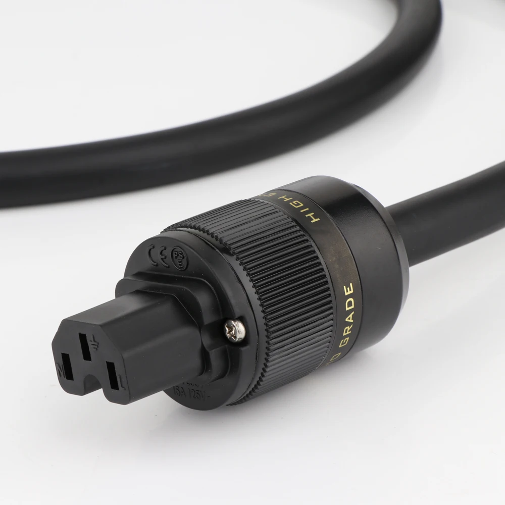 Высококачественный кабель питания с посеребренным покрытием OCC переменного тока