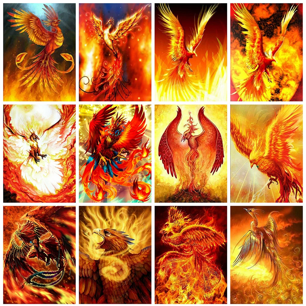 Алмазная живопись Феникс полная квадратная вышивка животные 5D &quotсделай сам&quot