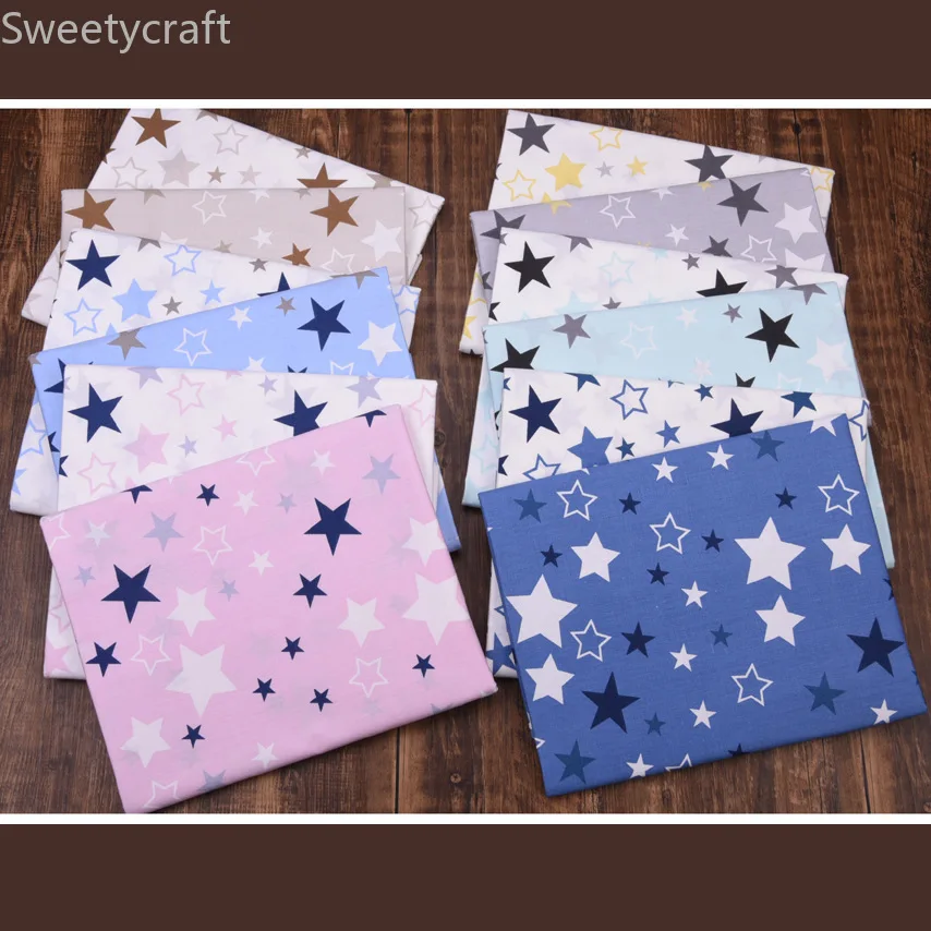 

160cmX10M Colorful stars100% Cotton Twill Fabric Patchwork Cloth,Sewing baby Bed Sheet Quilting Fat Quarters Material Fabric