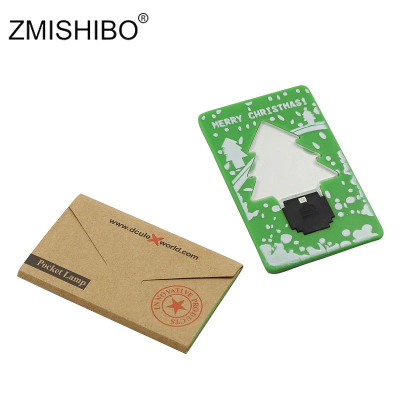 ZMISHIBO 10 шт./лот светодиодная переносная лампа для карт Рождественская елка