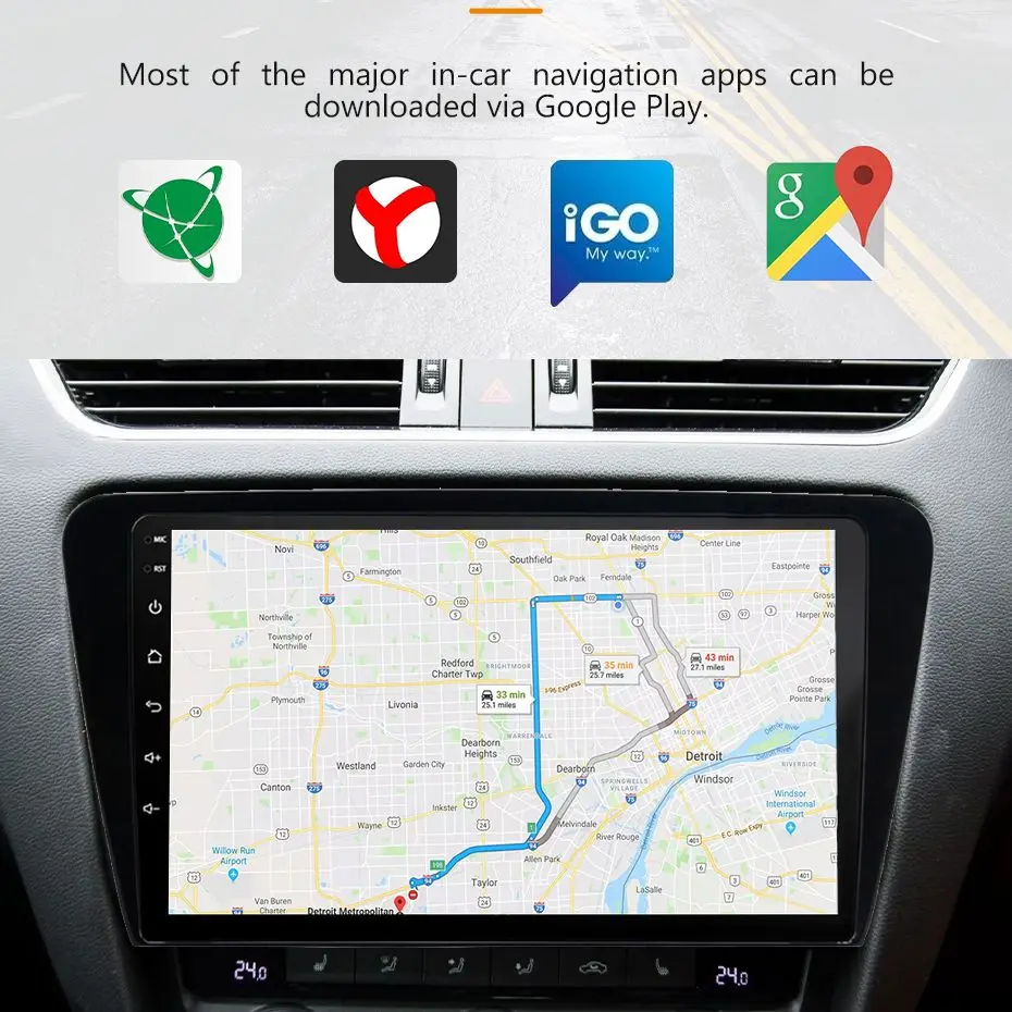 

GRAND 2 Din Andorid 10 For SKODA Octavia 2014-2020 Car Radio GPS Navigation Multimedia Video Player 4G RDS 2din Autoradio no dvd