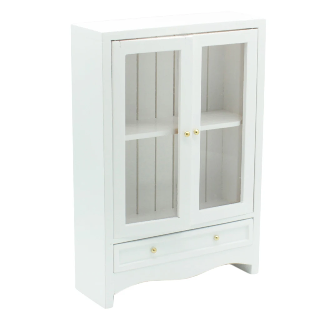 Мебель для кукольного домика мини витрина шкаф полка книжные Чехлы 1:12