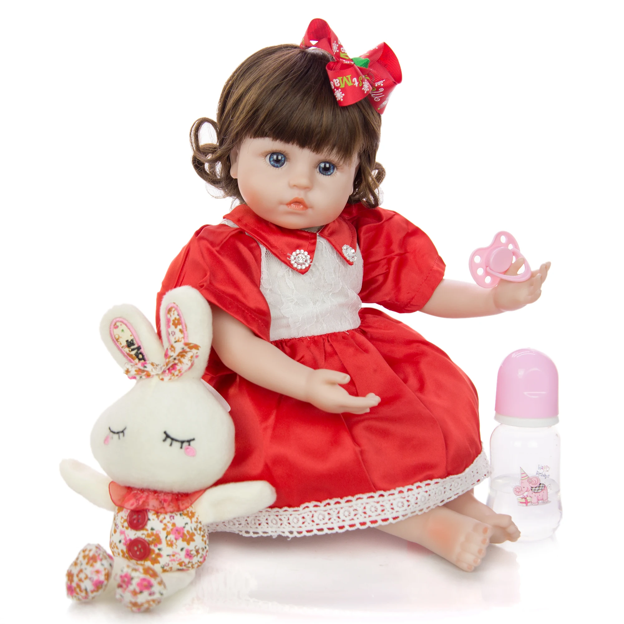 KEIUMI 18 ''Роскошная принцесса Reborn Baby Doll Мягкая силиконовая виниловая кукла