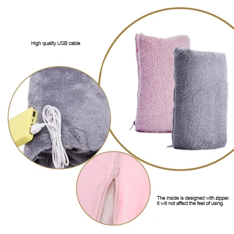 Питание через порт Usb грелка для рук из фланели с украшением в виде кристаллов