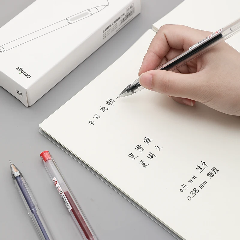 1 шт. простые гелевая ручка с черными 0 5 мм 38 Игла 3 цвета Творческий нормальный