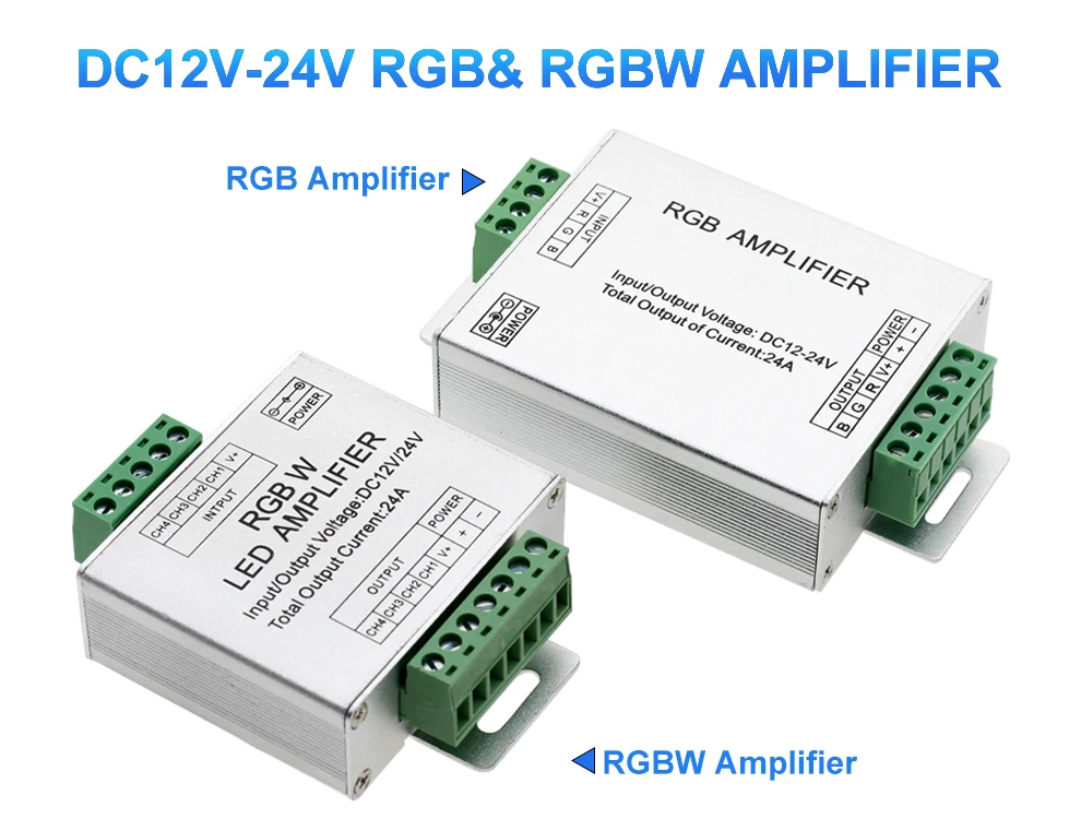 DC12V-24V 24A RGB усилитель RGBW светодиодный Усилитель сигнала контроллера для светодиодной ленты световая лента RGB RGBW rgbww усилитель мощности