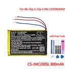 Аккумулятор для колонок JBL, Bluetooth, CS-JMC200SL для JBL Clip 2, Clip 2 AN, CLIP2BLKAM, новейшая батарея Cameron Sino, батарея Batarya, 800 мАч