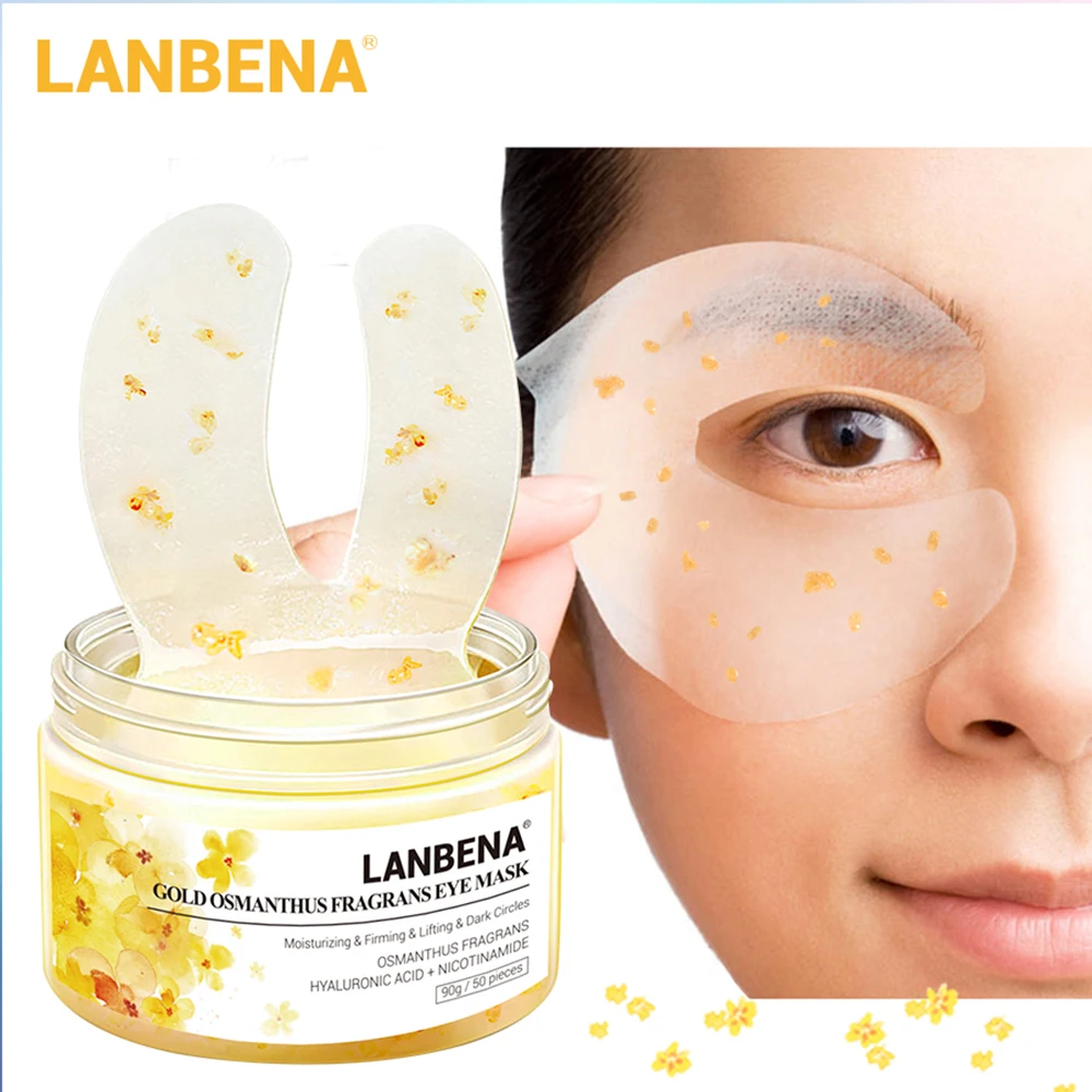 Патчи LANBENA с ароматизацией под глаза маска для снятия темных кругов и мешков