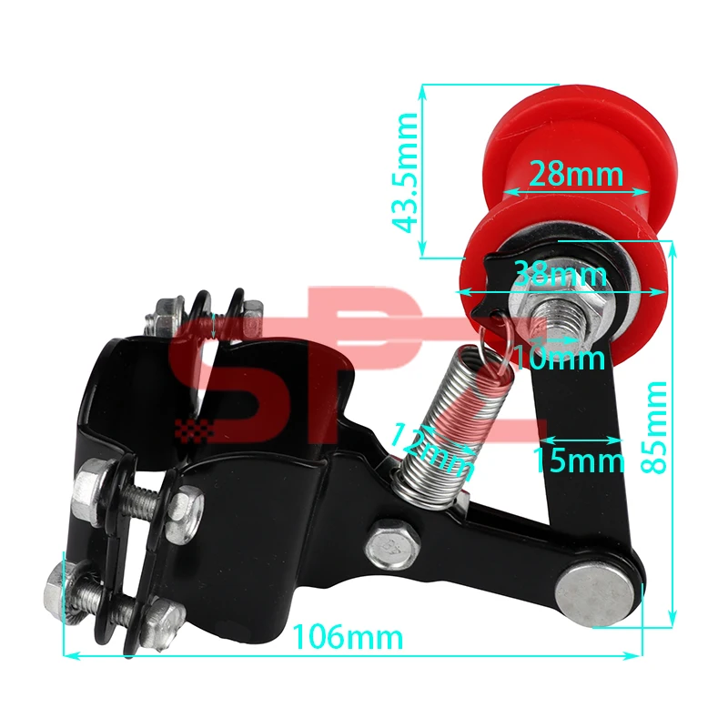 

Universal adjusting chain tensioner wheel bolt roller motorcycle retrofit durable retrofit accessories chain automatic adjuster