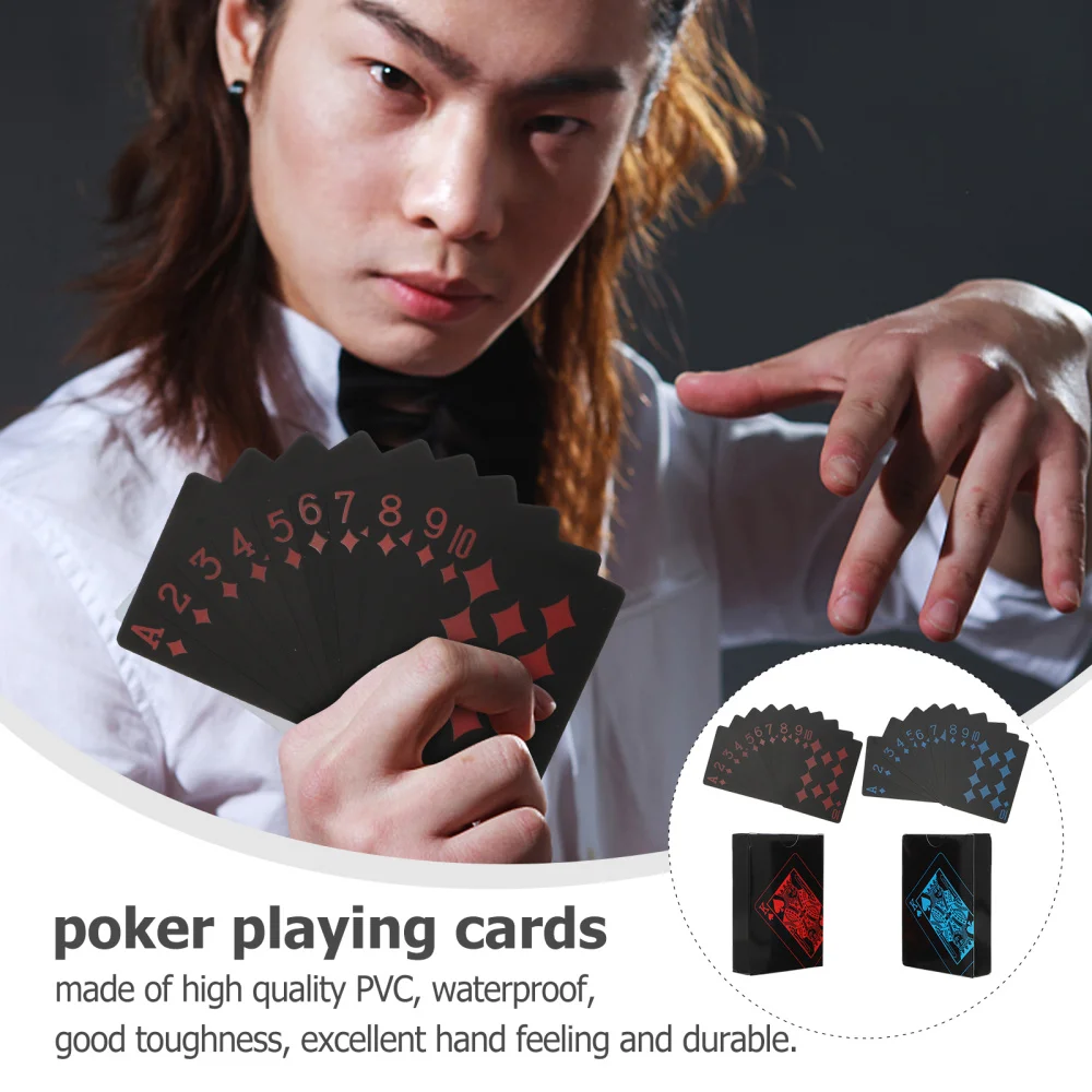 

2 Boxes Flexible Waterproof Magician Poker Cards
