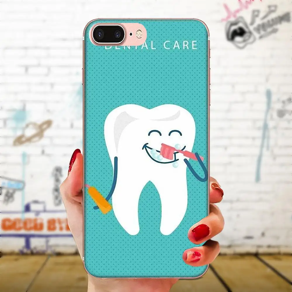 Cartoon Cute Teeth For Galaxy Alpha Note 10 Pro A10 A20 A20E A30 A40 A50 A60 A70 A80 A90 M10 M20 M30 M40 High Quality Soft Back | Мобильные