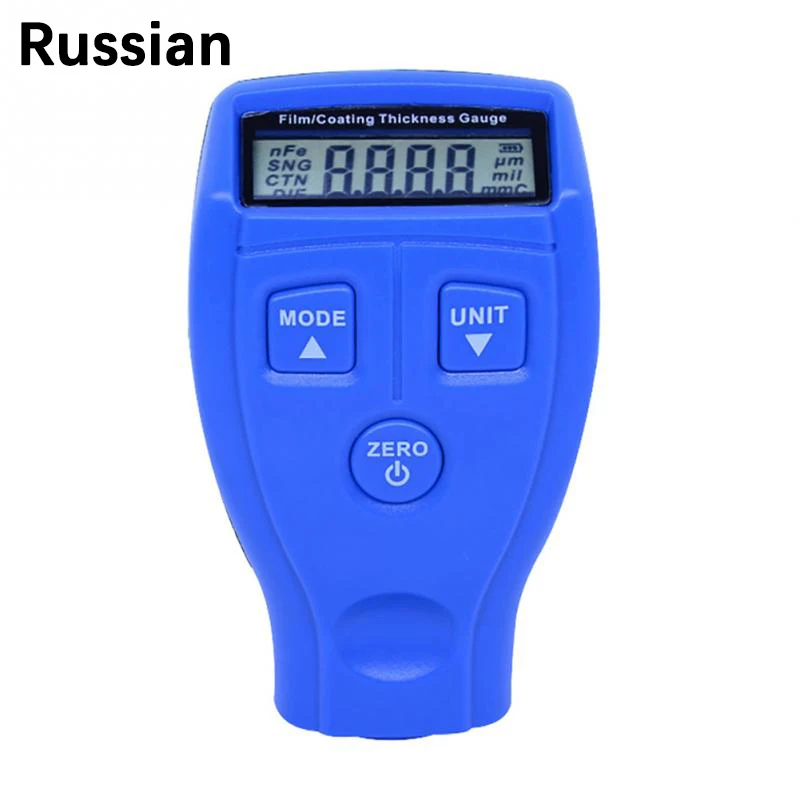 GM200 Russian Русский GM200 покрытие краски ing толщиномер тестер пленка покрытие автомобиля измерительный прибор краски поверхностные измерительные приборы измерительный метр GM200A - Цвет: GM200 Russian