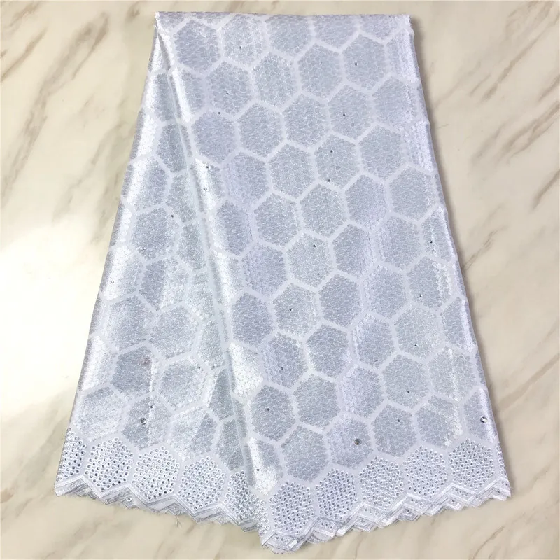 

White 2020 High Quality Nigerian Swiss Voile Lace In Switzerland For Dress African 100% Cotton Dry Lace Fabric Material 16L19-85