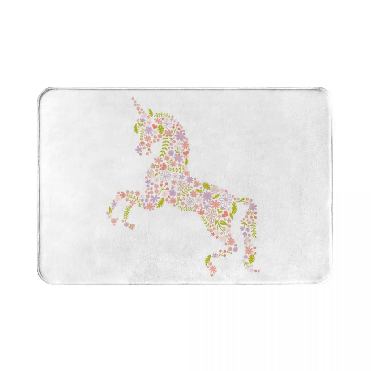 

Напольный коврик с изображением единорога из полиэстера, нескользящий коврик для ног, нескользящий коврик для входа, кухни, спальни, балкон...