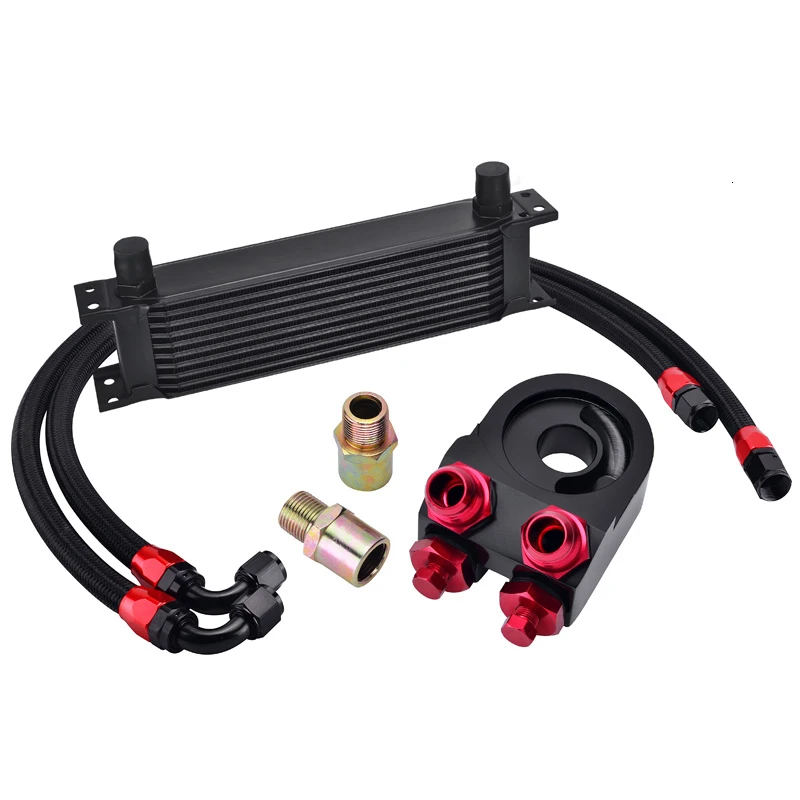 Маслоохладитель и шланг из нержавеющей стали 10 рядов| |