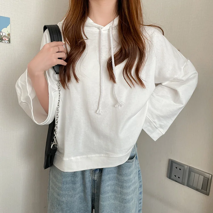 

Autumn New Short Hood Thin Sweater for Women