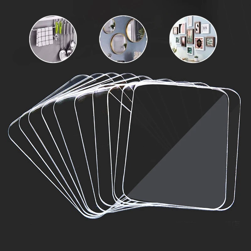 

6*6cm Nano Double Tape Transparent Sided Tape Waterproof Adhesive Strong NoTrace Wall Stickers For Bathroom Kitchen Living Goods