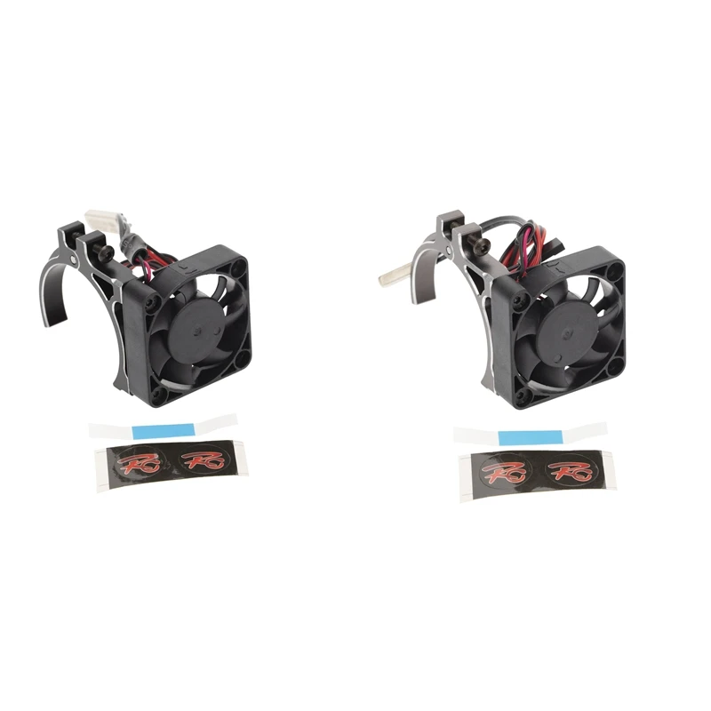 

2 вентилятора охлаждения двигателя с термодатчиком, радиатор с металлическим зажимом CNC для двигателей 4268, 4274, 1/8, радиоуправляемых автомоби...