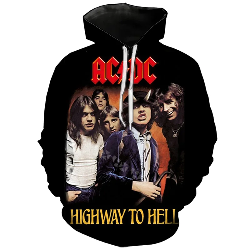 Hoodie 3 Мужские толстовки с 3D принтом AC DC Rock Crime Tops толстовки мужские женские худи комический Повседневный Спортивный костюм Harajuku уличная куртка - Цвет: Hoodie 3