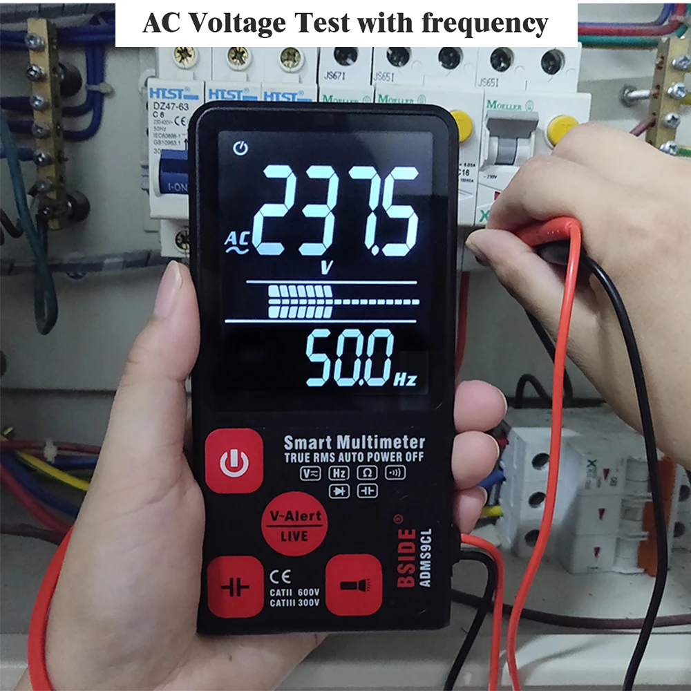 Сверхпортативный Цифровой мультиметр BSIDE ADM S9CL большой 3-линейный ЖК-дисплей 3 5
