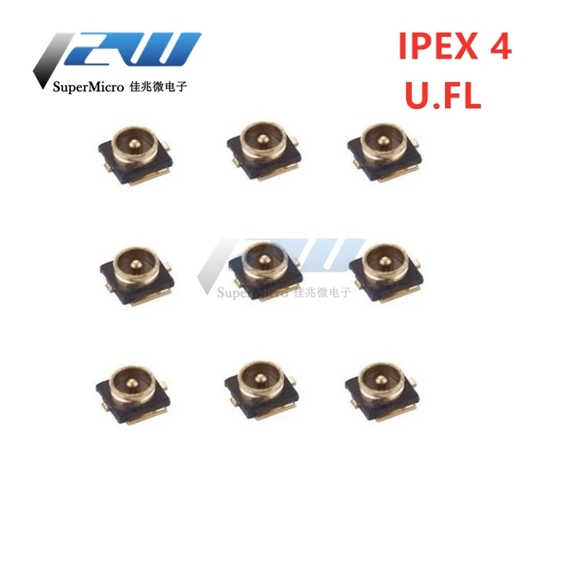 

10PCS IPX4/IPEX4 Generation 4 Patch Antenna Base IPEX/U.FL SMT RF Coaxial WiFi Connector Generation 4 antenna board end