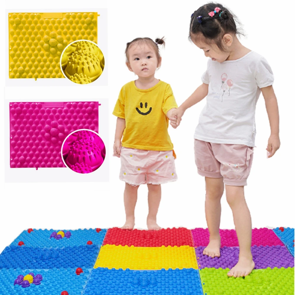 Детские Сенсорные игрушки детский спортивный коврик для массажа ног массаж