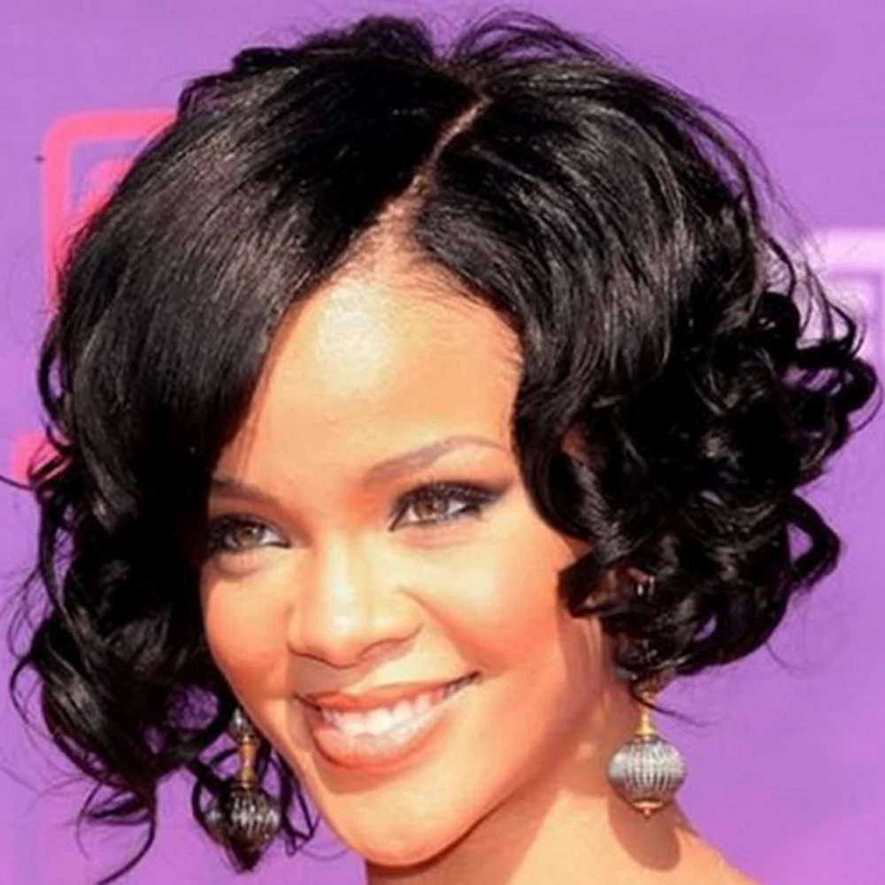 Кудрявый парик натуральный цвет для белых/черных женщин парики термостойкие