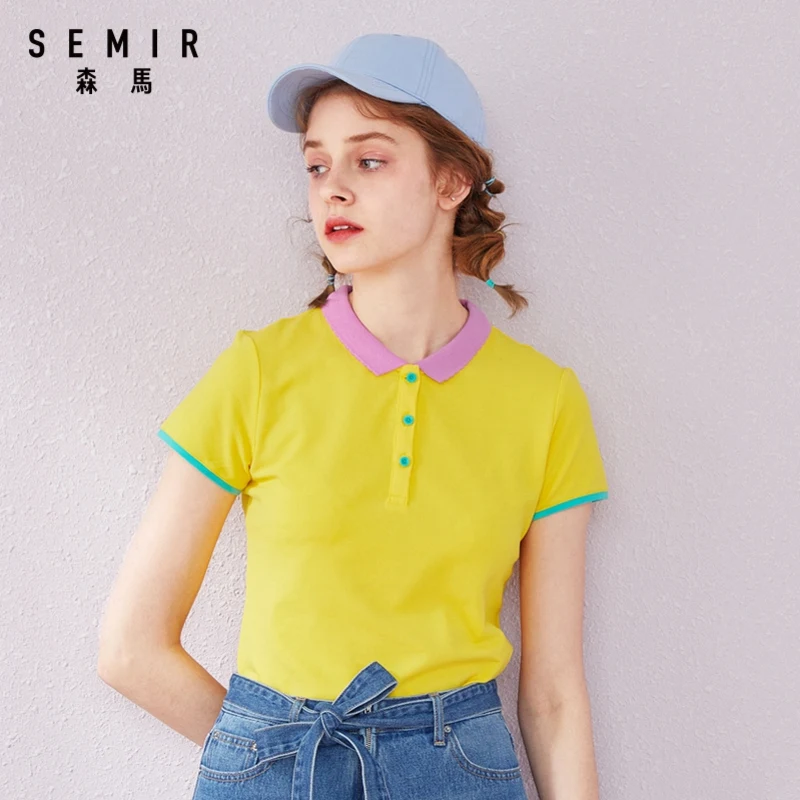 Футболка SEMIR женская с индивидуальным дизайном милая Модная рубашка ярких цветов