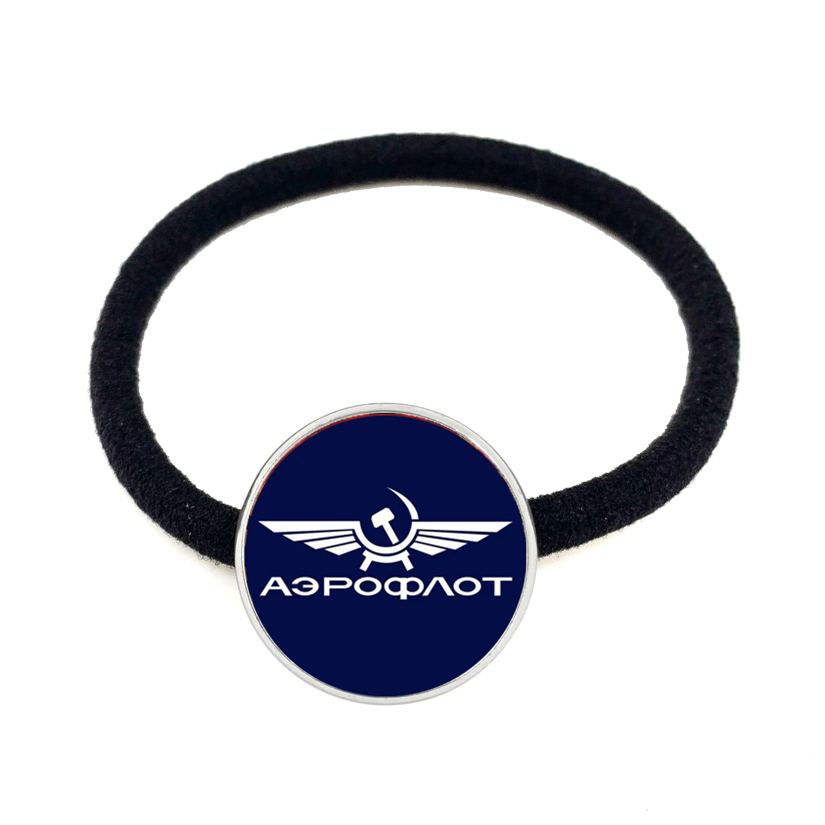 Обруч для волос с красной звездой СССР Советской Армии 16 мм стеклянный кабошон