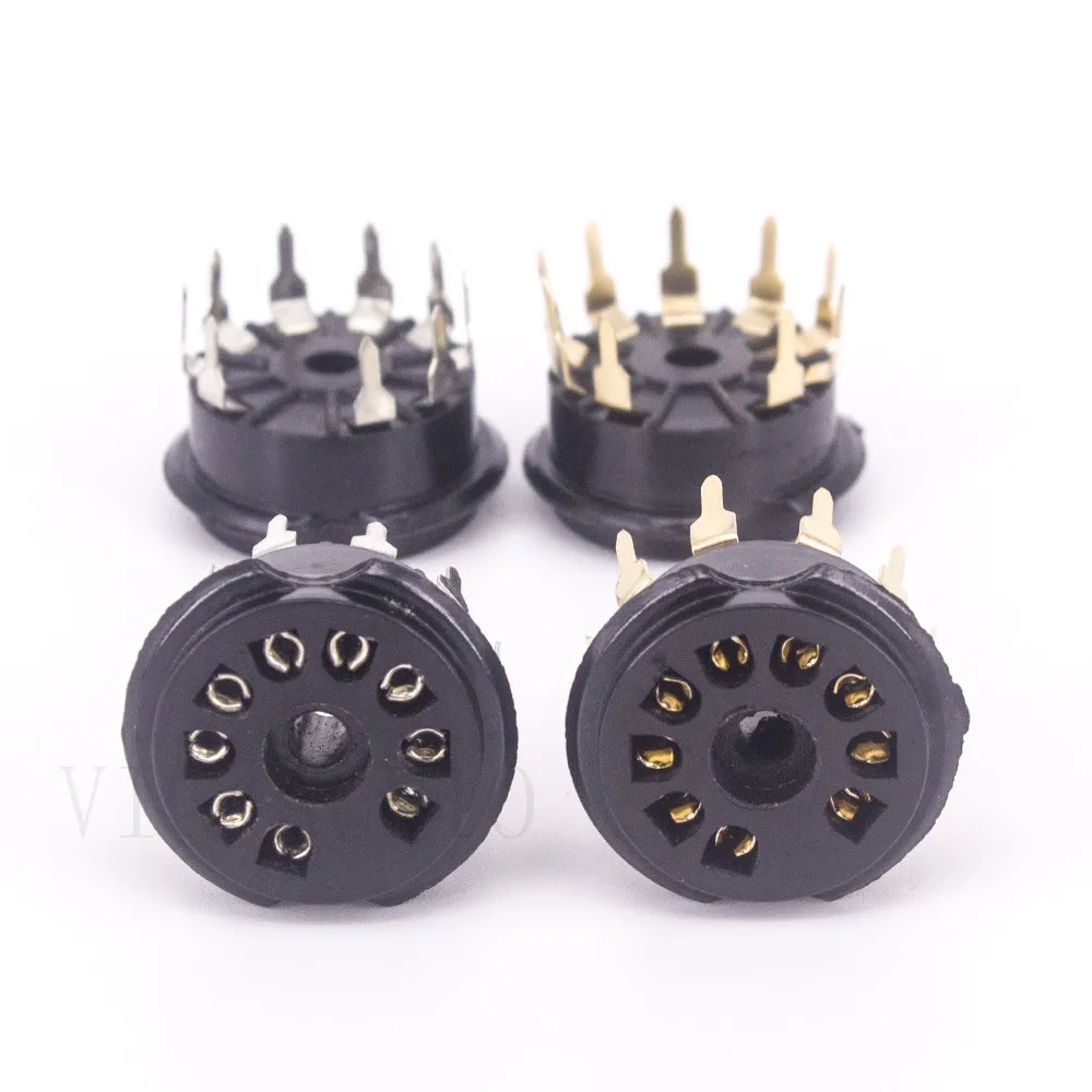 10 контактов бакелит 9 Vavle Трубная розетка PCP9 Y для 12AX7 12AU7 6922 ECC82 ECC83 ECC88 7199 вакуумный