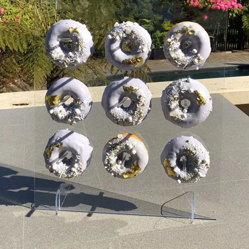 Акриловая деревянная настенная подставка в виде пончика украшение для