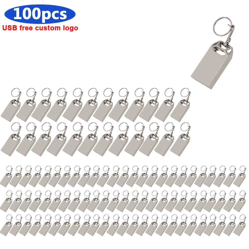 

Флеш-накопитель USB 100, 128 шт./лот, 64 ГБ, 2,0 ГБ, 32 ГБ, 16 ГБ, 8 Гб