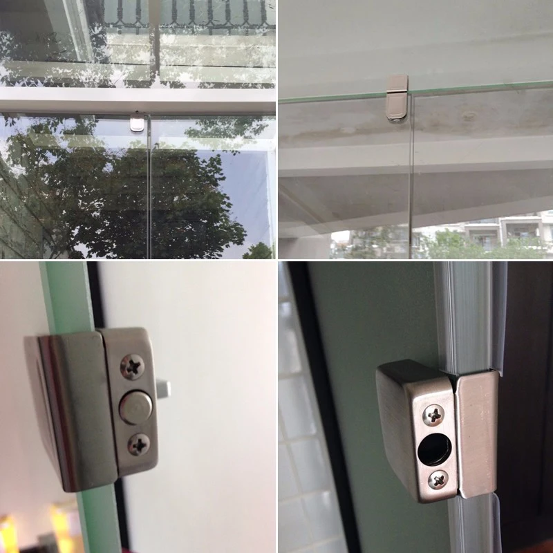 Нержавеющая сталь стеклянные дверные защелки замок/болт 138A без сверления для